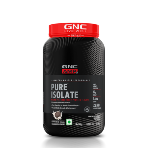 GNC AMP Pure Isolate (Low/Zero Carb) - Cookies And Cream, 2 lb