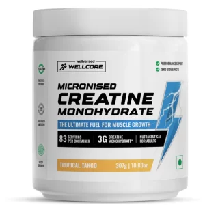 Wellcore - Micronised Creatine Monohydrate - 307 gm, Tropical Tango