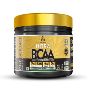 One Science Nitra BCAA - 390 gm, Kiwi Blast
