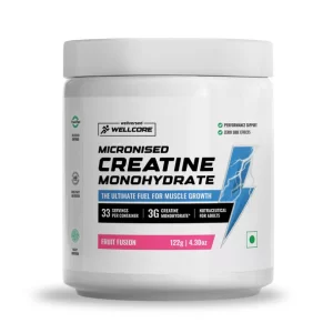 Wellcore - Micronised Creatine Monohydrate - 122 gm, Fruit Fusion