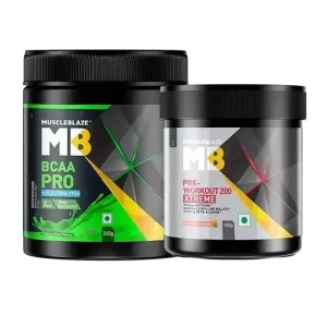 MuscleBlaze BCAA Pro 0.53 lb & Pre Workout 200 Xtreme 0.22 lb Combo