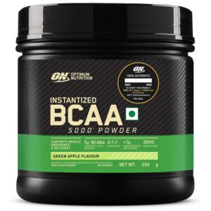 ON (Optimum Nutrition) Instantized BCAA 5000 - 250 gm, Green Apple