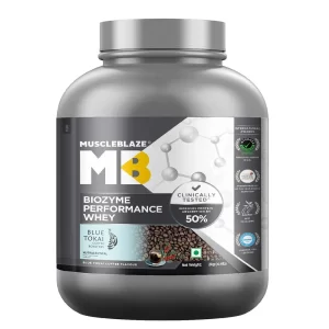 MuscleBlaze Biozyme Performance Whey - 2 kg, Blue Tokai Coffee
