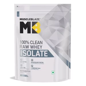 MuscleBlaze Raw Whey Isolate, 100% Clean Whey Unflavoured