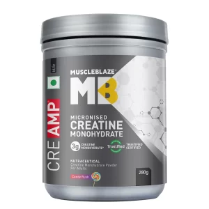 MuscleBlaze Creatine Monohydrate CreAMP - 280 gm, Candy rush