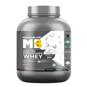 MuscleBlaze Biozyme Performance Whey - 2 kg, chocolate hezelnut