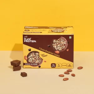 RITEBITE Max Protein Cookies - Pack 12, Choco Almond