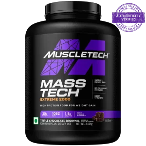 Muscletech Mass Tech Extreme 2000 - 3 kg, Tripple Chocolate Brownie