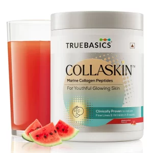 TrueBasics CollaSkin Marine Collagen Peptides  and Veg Collagen