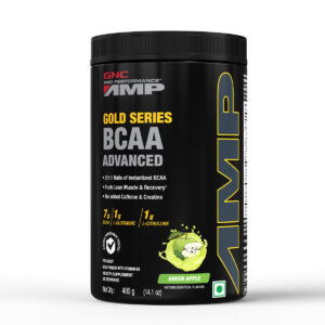 GNC AMP Gold Series BCAA Advanced - Green Apple, 400 gm