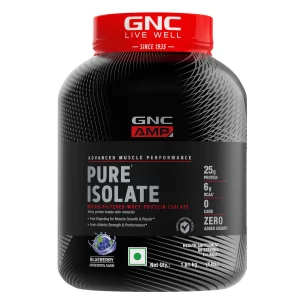 GNC AMP Pure Isolate (Low/Zero Carb) - Blueberry, 4 lb