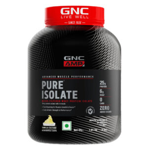 GNC AMP Pure Isolate (Low/Zero Carb) - Vanilla, 4 lb