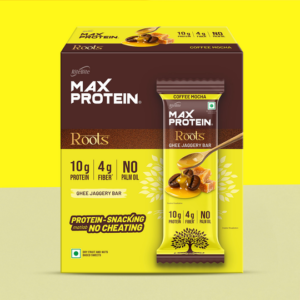 RiteBite Max Protein Roots – Coffee Mocha Protein Bar - Pack 6
